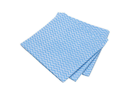 Spunlace Cross Lapping ผ้าเช็ดทำความสะอาดแบบไม่ทอผ้าฝ้าย 100% พับได้