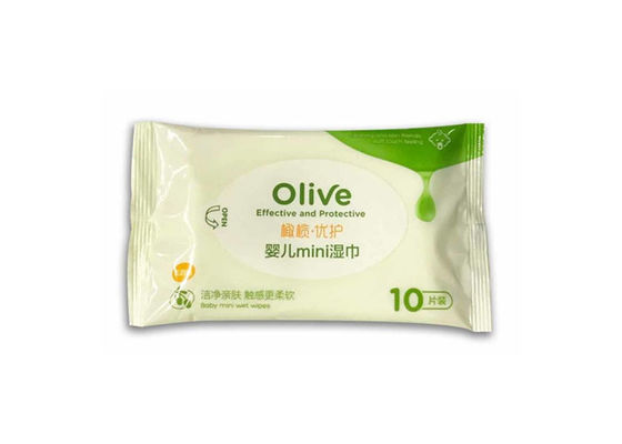 Disposable Olive Essence ทิชชู่เปียกสำหรับเด็กแบบพกพาไม่มีแอลกอฮอล์