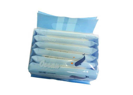 ไวท์ 10 ชิ้น * 6 ผ้าเช็ดทำความสะอาดเปียกเด็กอ่อนนุ่มพิเศษไม่มีน้ำหอม